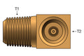 BRASS INVERTED FLARE