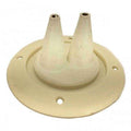 4'RUBBER GROMMET 2 HOLES WHITE