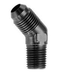 03 45 DEGREE MALE ADAPTER TO 02 (1/8) NPT MALE BLACK