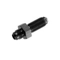 6AN Bulkhead Adapter Straight Male Male Black