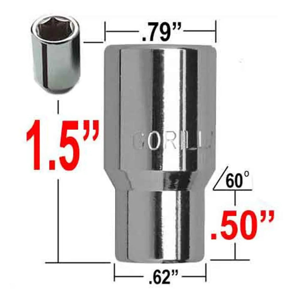 HEXSOCKET LUG NUTS BULK 12MM X 1.50