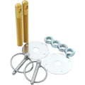Alum Hood Pin Kit 1/2in with 1/4in Clips Gold