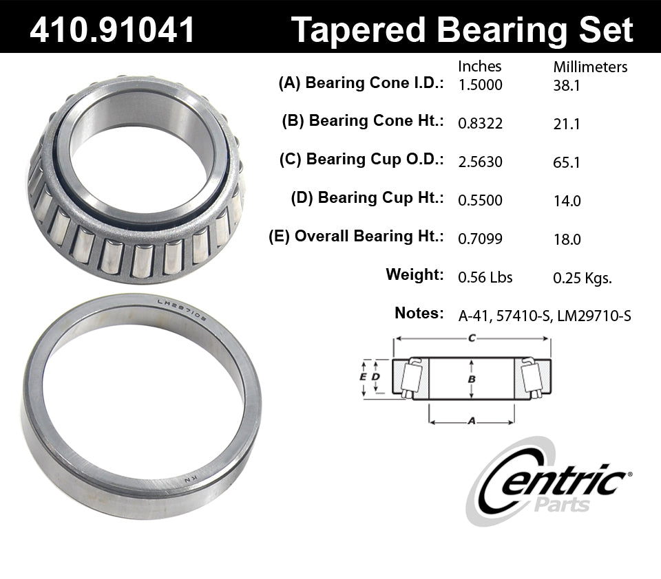 STANDARD TAPERED BEARING