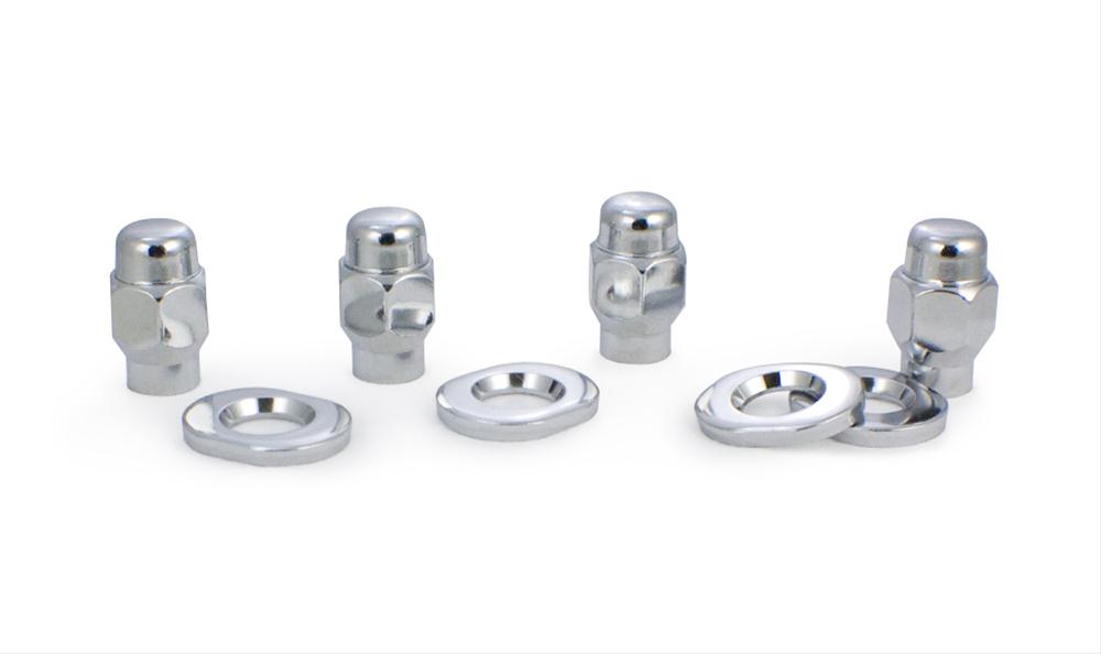 7/16IN ET CONICAL SEAT (WITH CHROME WASHERS) LUG NUTS 4 BAGGED