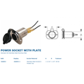 STAINLESS POWER SOCKET - 12V