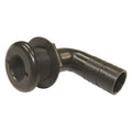 1 1/8IN BARBED 90 DEGREE THRUHULL BLACK