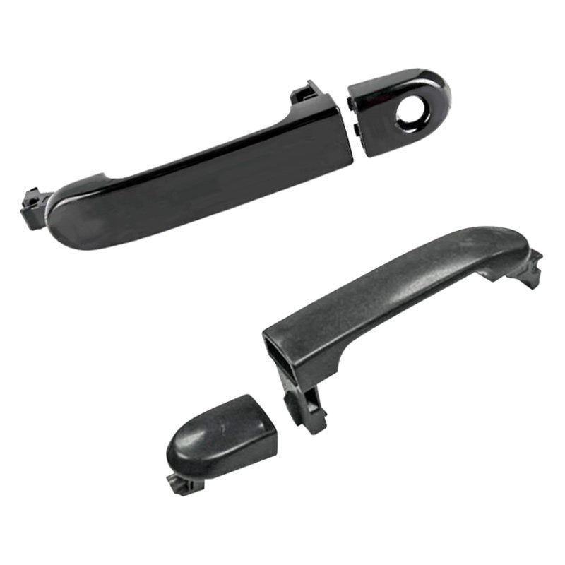 LH REAR DOOR HANDLE OUTER; W/O SMART ENTRY SYSTEM; W/CAP; PTM; NISSAN VERSA H/B/SDN 0712