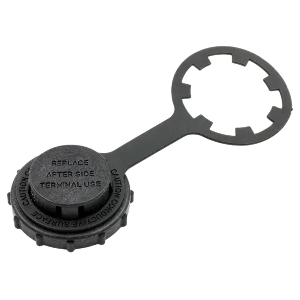 ~(0.1 lbs. 3X3X2)~ SIDE TERMINAL COVER AND TETHER GATOR CLAMP