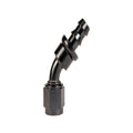 Fleece Performance Universal -6AN 45Deg to Hose Barb - Black