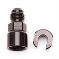 Russell Performance -6 AN Male to 5/16in SAE Quick-Disconnect Female (Black Single)