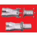 3AN TO 18IN STRAIGHT TO 90 DEGREES STAINLESS STEEL BRAKE LINE