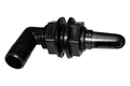 3/4IN BARBED STRAIGHT AERATOR HEAD WITH SHUTOFF VALVE BLACK