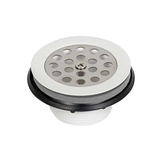 RV DRAIN FOR SHOWER, PLASTIC W/ GRI