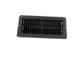 4IN X 10IN FLOOR REGISTER DAMPERED METAL BLACK
