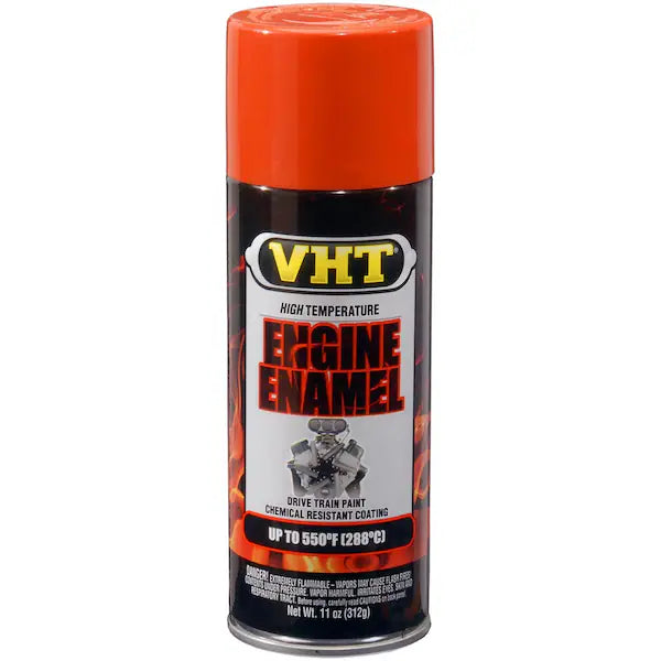 HIGH TEMPERATURE ENGINE ENAMEL; CHRYSLER HEMIORANGE; 11 OZ. AEROSOL