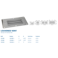 STAINLESS LOUVERED VENT 5" X 9
