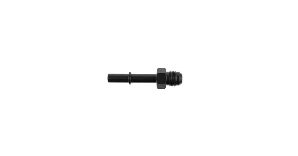 6AN 3/8 Push On EFI Adapter Black
