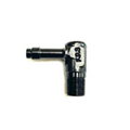 Fragola 1/4 Hose Barb x 1/8 NPT 45 Degree Low Profile - Black