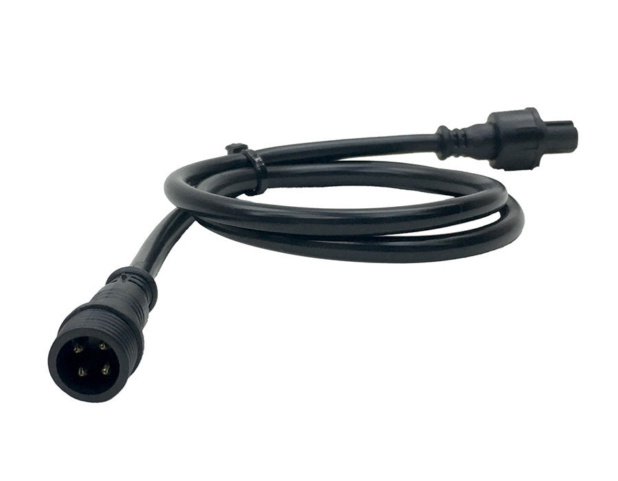 ~(1 lbs. 1X1X1)~ RGB Extension Wires 2 Foot Overall Quad Lock/Interlock Quake LED