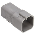 NAMZ Deutsch DT Series 8-Wire Receptacle & Wedgelock - Gray (HD 72128-94GY)