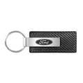 FORD BLACK CARBON FIBER LEATHER KEY