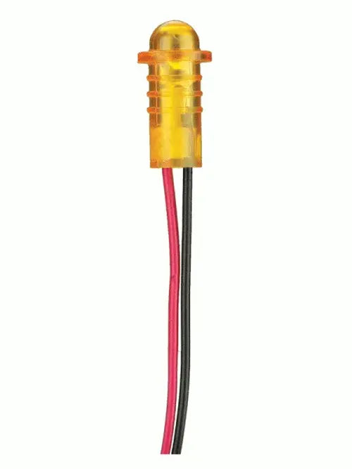 LED 3V AMBER STEADY PACKAGE OF 10