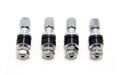 VALVE STEMS; BOLTON STYLE (4 PCS.)CHROME195964 PONTIAC ENGINES
