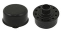 Push-On Breather Flat Black Fits 1.22 Inch Diameter Valve Cover Holes. Replaces GM Breather 6421868 On Late 65-67 GM Big Block Mr Gasket