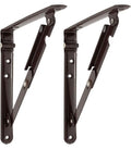 FOLDING SHELF BRACKET BROWN