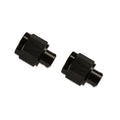 Fuel Hose Fitting -6 AN Caps (2) Black AN Cap 6061 Aluminum Construction Mr Gasket