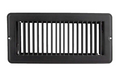 4IN X 10IN FLOOR REGISTER UNDAMPERED METAL BLACK