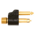 1/4IN NPT BRASS MALE TANK CONNECTOR 1998 AND NEWER STYLE ENGINES; TWO PRONG CLIP