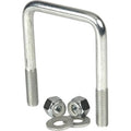 PKG UBOLT 1/2IN X 31/8INX 41/4IN W/WASHERS & NUTS SQUARE