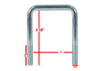 PKG UBOLT 1/2IN X 31/8INX 41/4IN W/WASHERS & NUTS SQUARE