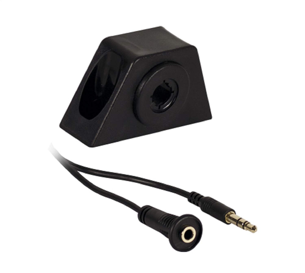 MALE 3.5MM CABLE TO FEMALE 3.5MM JACK WITH MOUNT
