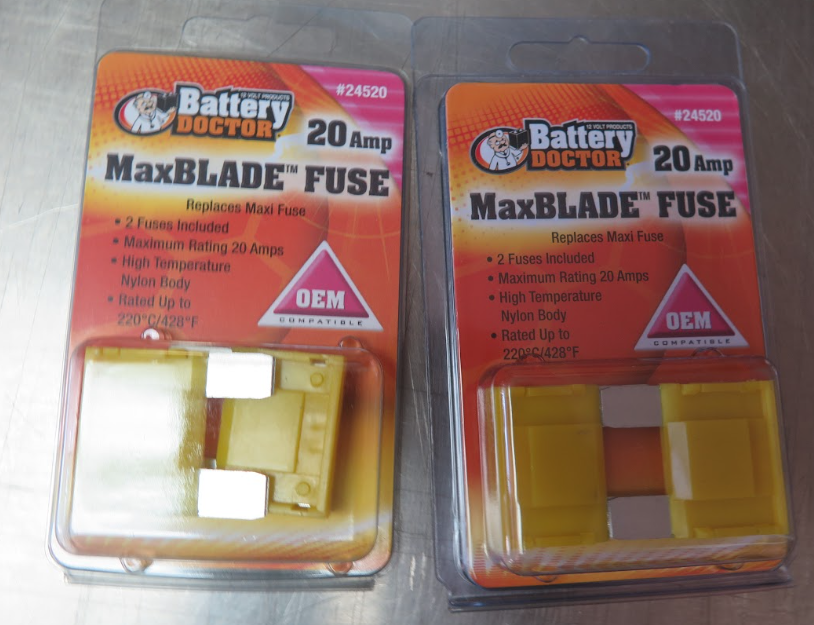MAXI STANDARD BLADE FUSE20AYELLOW2PCS RETAIL PKG