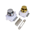 PUSH BUTTON RIM LATCH - CHROME PLAT