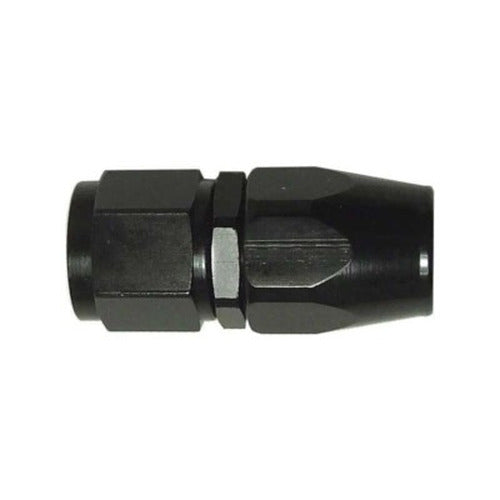 BLACK STRAIGHT SWIVEL ALUMINUM HOSE END 10AN
