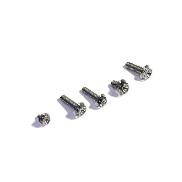 Ticon Industries Titanium Bolt Flanged M10x30x1.25TP 14mm 6pt Head Drilled