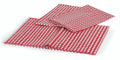 PICNIC TABLECLOTH W/BENCH COVERS RED/WHITE (ENG/FR)