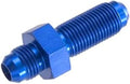 6AN Bulkhead Adapter Straight Male Male Blue
