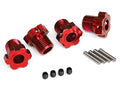 WHEEL HUBS SPLINED 17MM (RED-ANOD