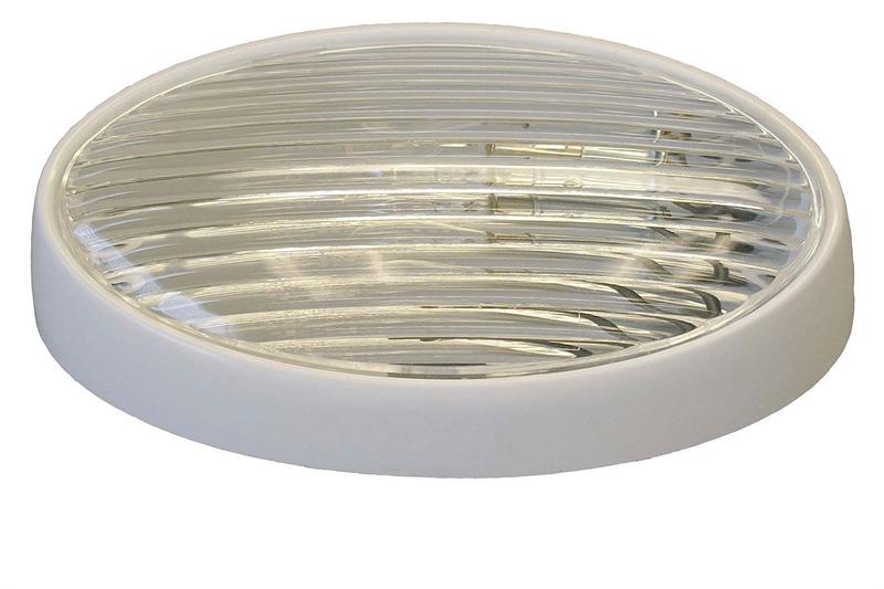 OVAL PORCH LIGHTNO SWITCHCLEAR& AMBER LENSES 61/4IN L X 31/2IN WX 13/4IN12V