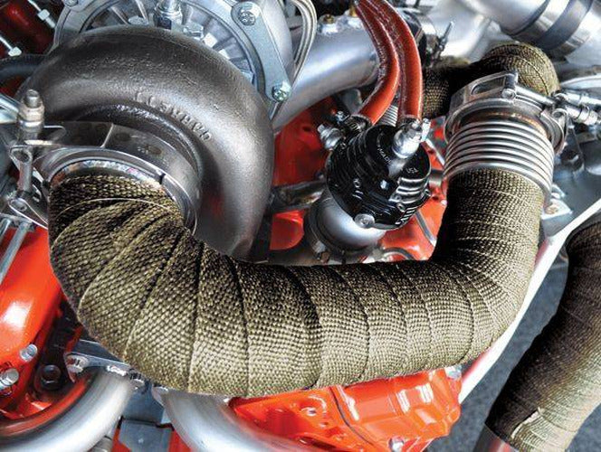 TITANIUM EXHAUST WRAP 1/16IN 1IN X 15FT