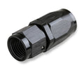 Straight Swivel Hose End -6 AN Black Satin Anodized Finish Mr Gasket