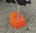 CHOCK R DOCK WHEEL CHOCK W/BUILT TO