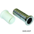 SPLASHWELL DRAIN - CHROME/WHITE