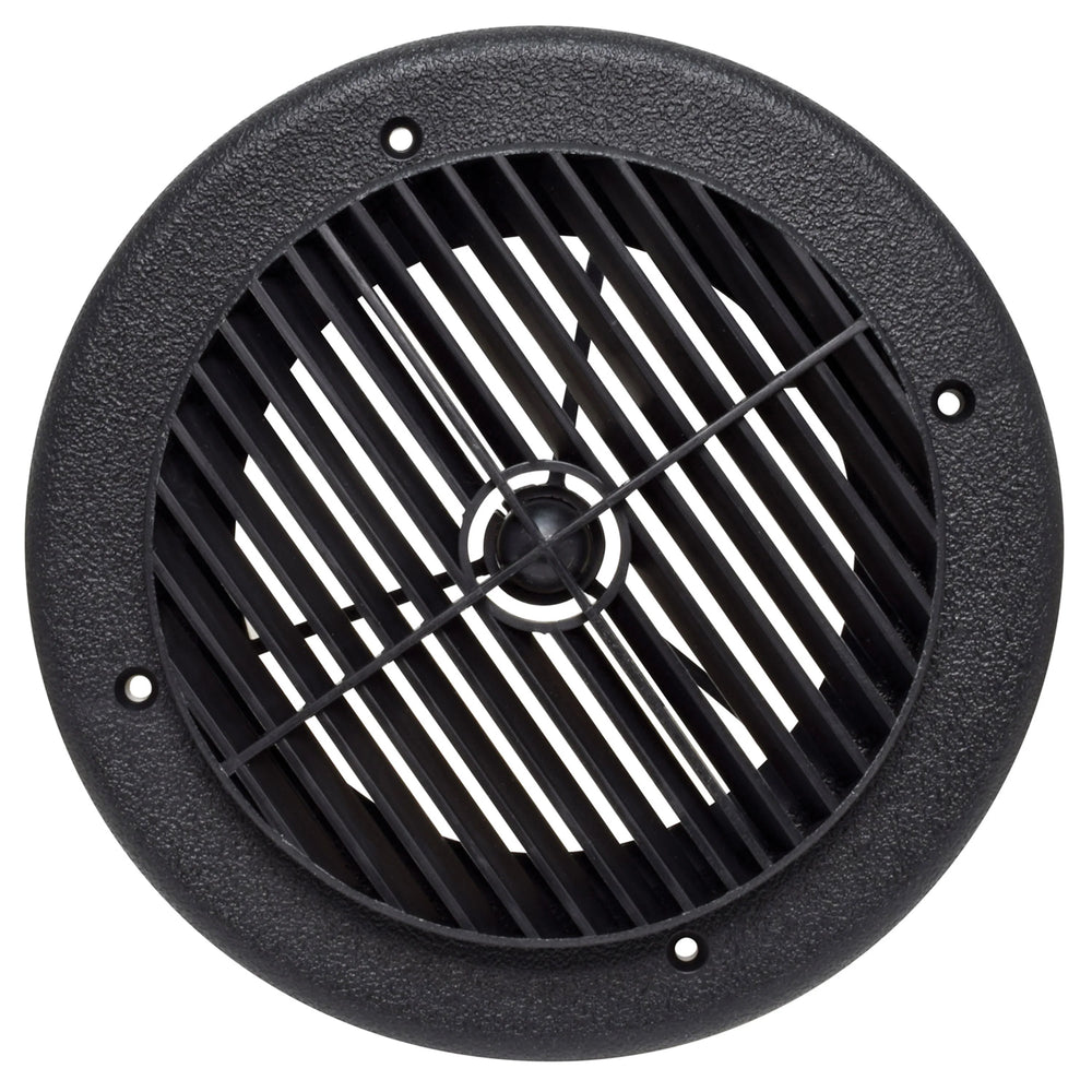 AIR PORT LOUVERED 4IN PLASTIC BLACK CARDED