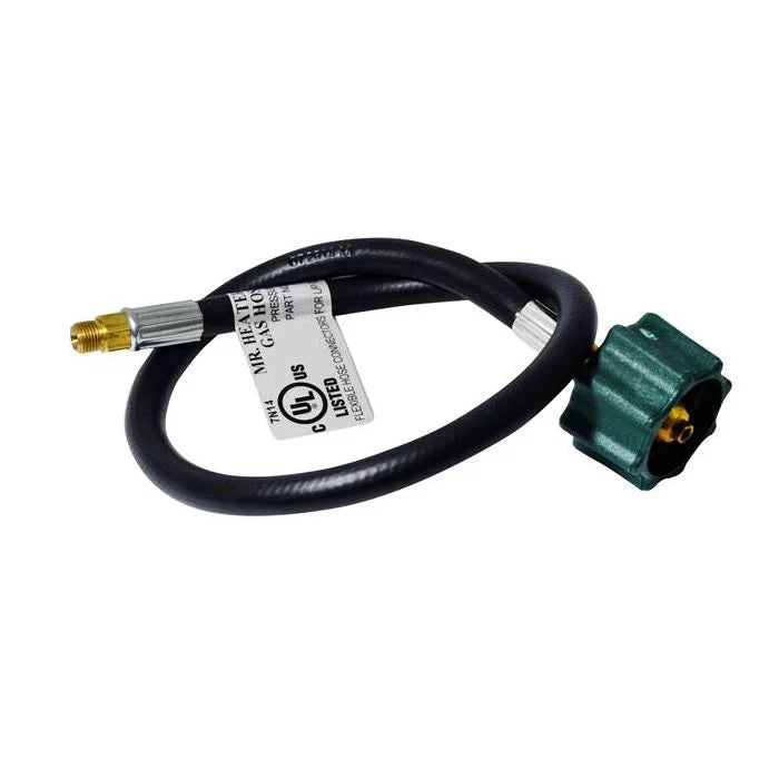 ENERCO 12IN PROPANE HOSE ASSEMBLY (GREEN ACME NUT X 1/4IN MALE INVERTED FLARE) CLAMSHEL