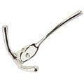 CHROME BRASS TRIPLE COAT HOOK LARGE